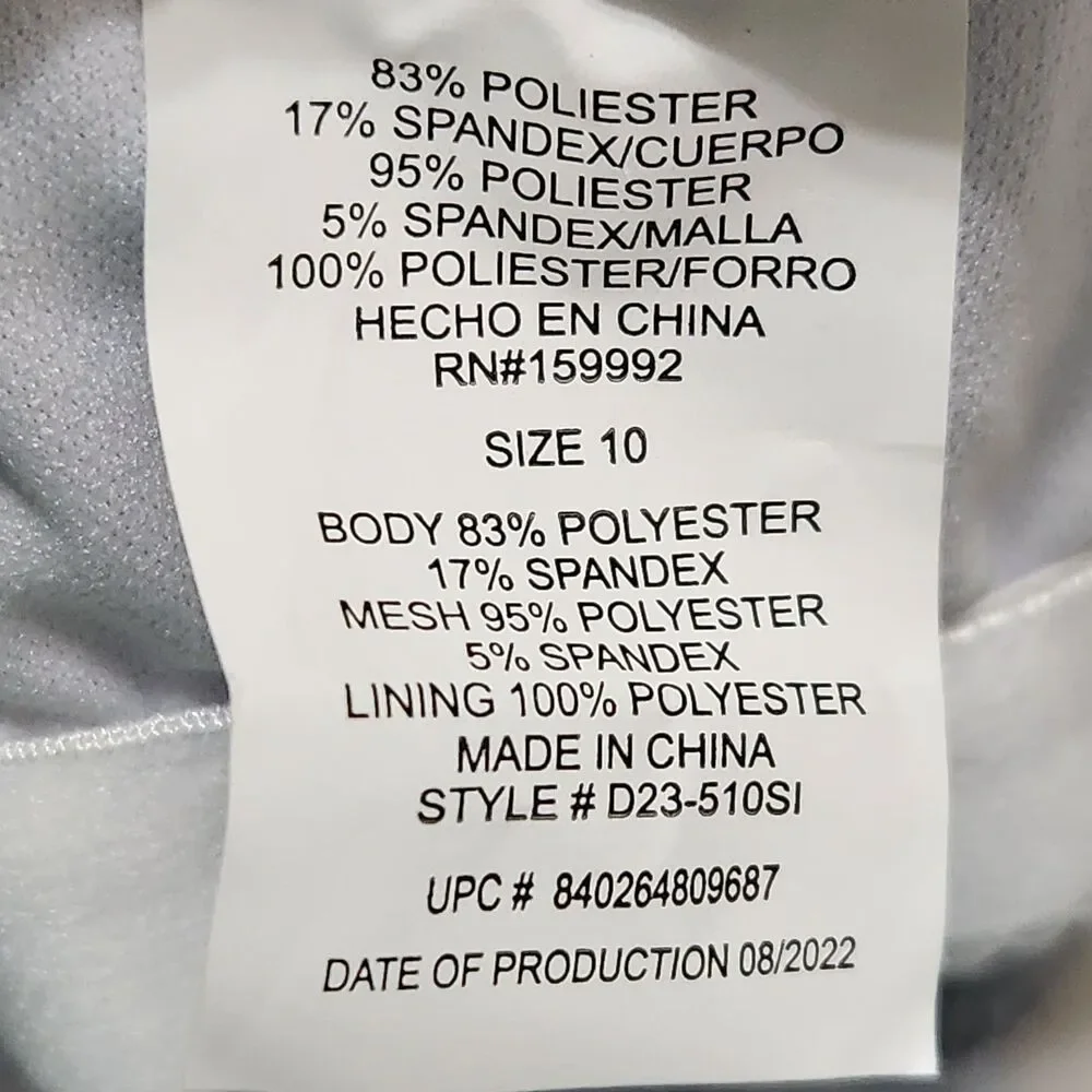 Del Raya Tankini Top Size 10 Blue Layered - Picture 11 of 12